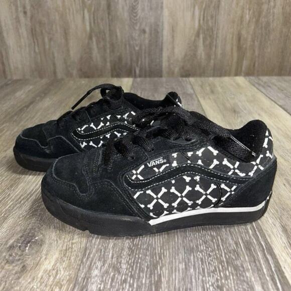 Vans Rowley XLT Elite LS Youth US Size 1.5Y Black Red White Bones Skate Shoes - Picture 4 of 10